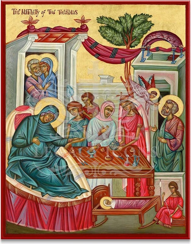 Festal icon of Nativity of the Theotokos