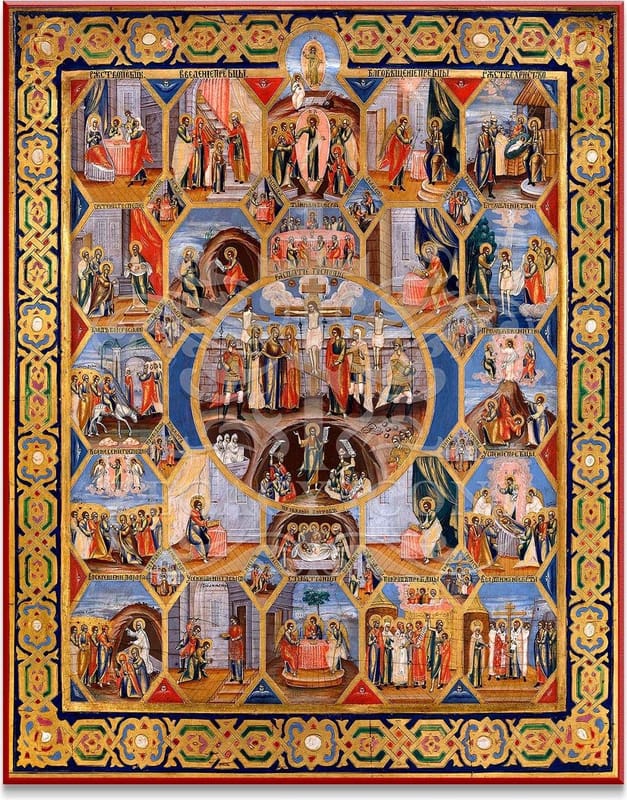Festal icon of Holy Week Fast