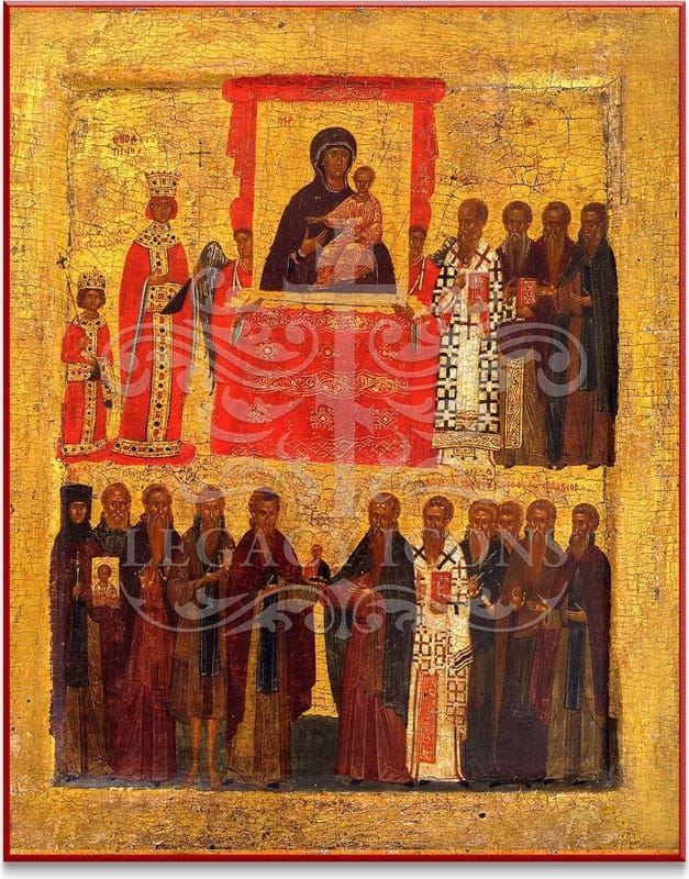 Festal icon of Sunday of Orthodoxy