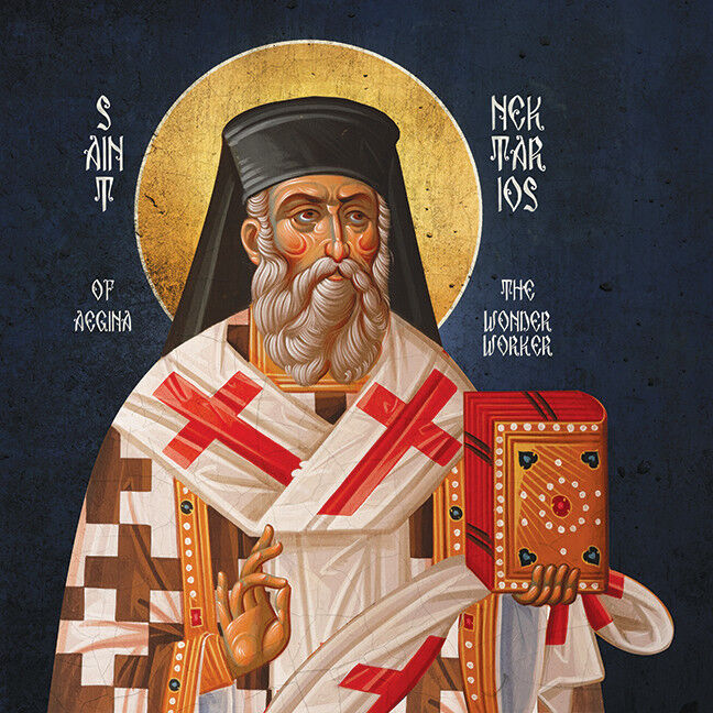 Icon of St Nektarios