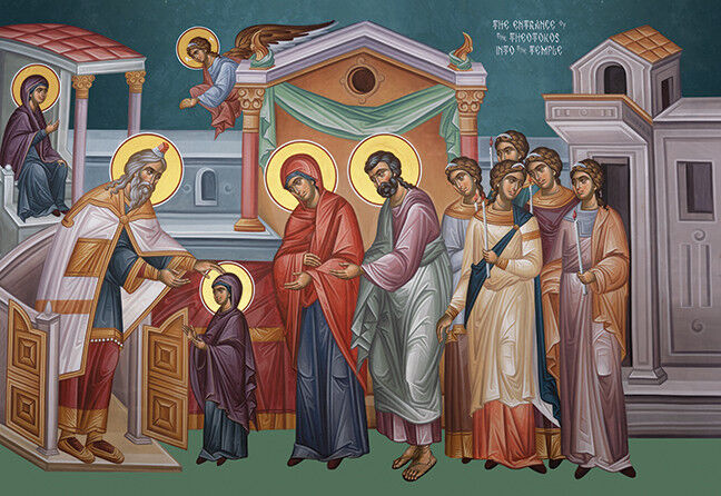 Festal icon of Entry of the Theotokos into the Temple