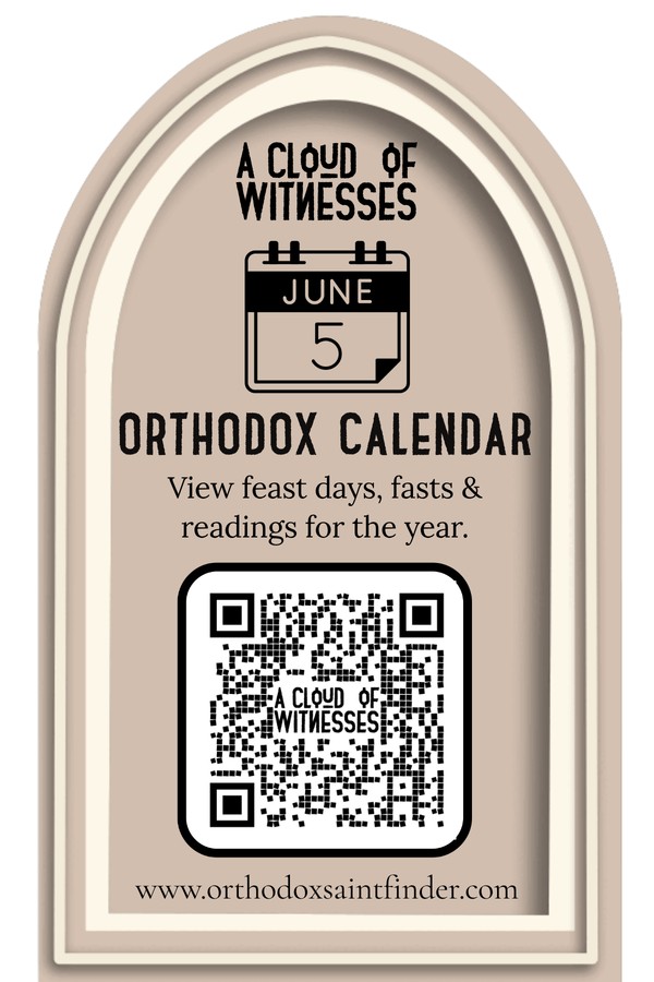 Orthodox Calendar — scan to open on orthodoxsaintfinder.com